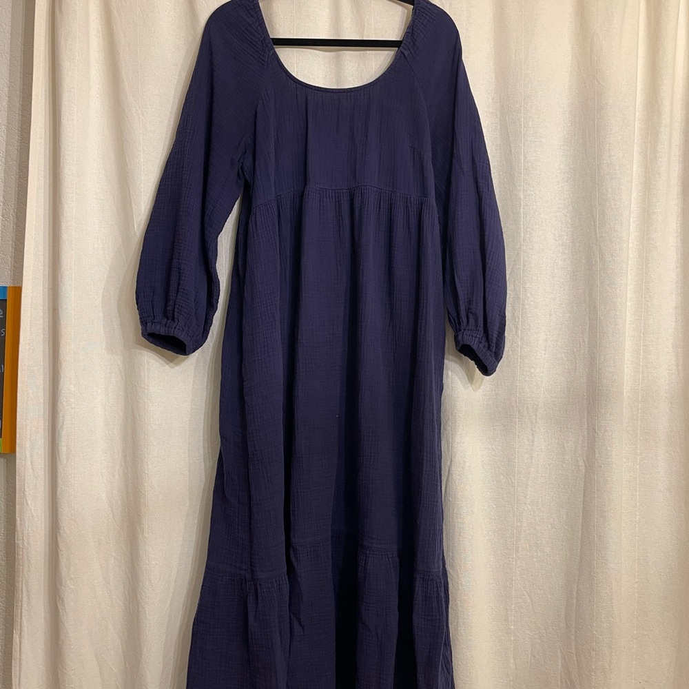 Elegant Navy Blue Women's Dress
